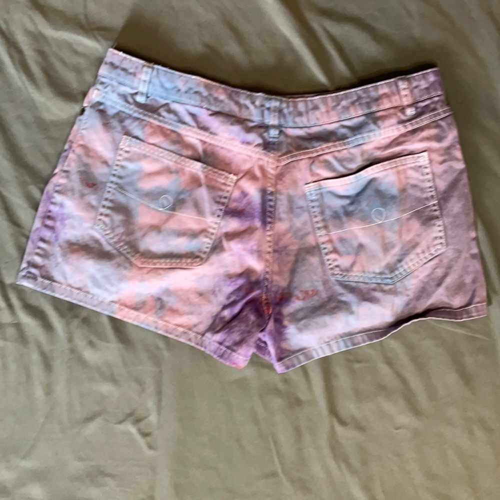 Clearance $7 Junior 11 tie-dye shorts hippie one of a kind